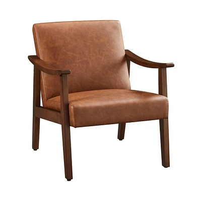 Yaheetech Modern Accent Chair Mid-Century Upholstered Armchair