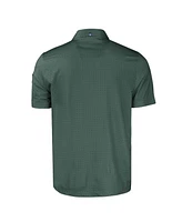 Cutter & Buck Men's Green Notre Dame Fighting Irish Pike Eco Tonal Geo Print Stretch Polo