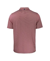 Cutter & Buck Men's Maroon Texas A M Aggies Forge Eco Double Stripe Stretch Polo