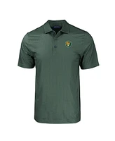 Cutter & Buck Men's Green Southeastern Louisiana Lions Pike Eco Tonal Geo Print Stretch Polo