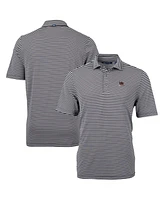 Cutter & Buck Men's Black South Carolina Gamecocks Vault DryTec Virtue Eco Pique Stripe Polo