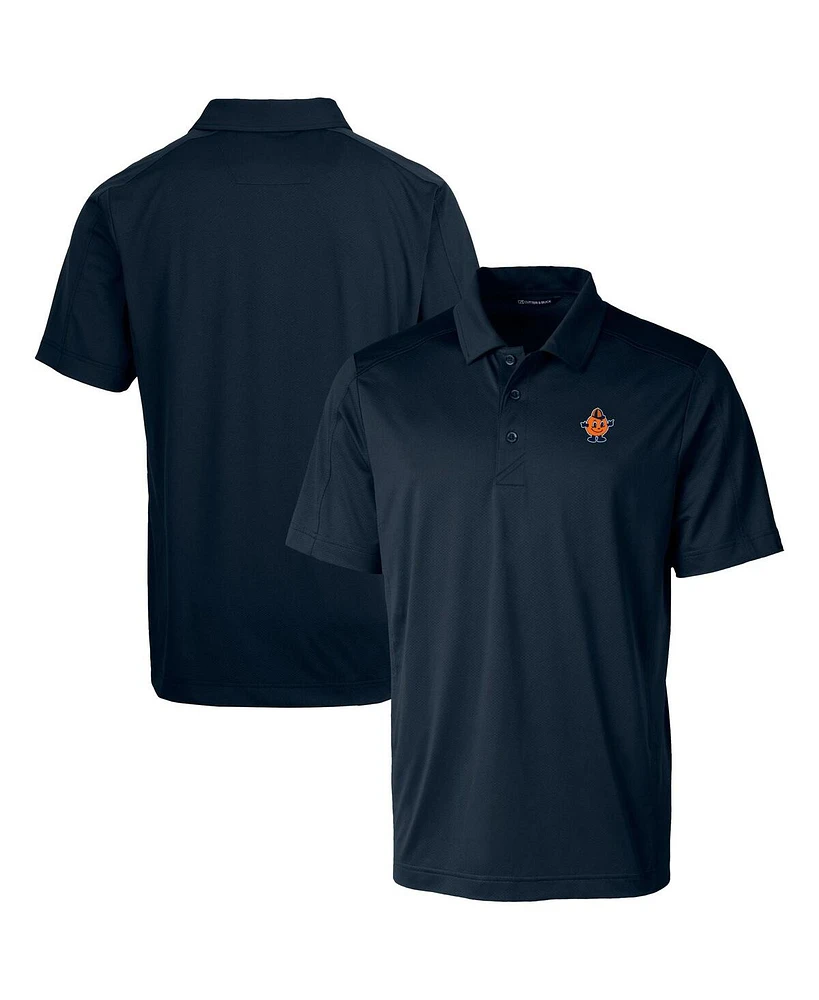 Cutter & Buck Men's Navy Syracuse Orange Vault Prospect Textured Stretch Polo