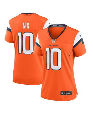 Nike Women's Bo Nix Orange Denver Broncos Game Jersey