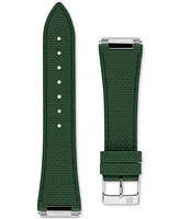 Frederique Constant Men's Swiss Automatic Chronograph Highlife Green Leather Strap Watch 41mm