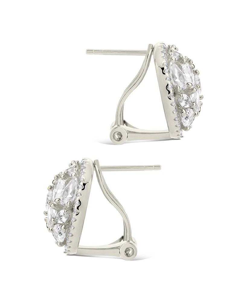 Sterling Forever Zara Cubic Zirconia Circle Stud Earrings