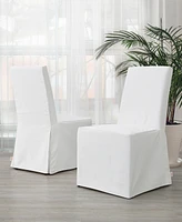 Abbyson Living 39" 2-Pc. Wood Mindy Sunbrella Slipcover Dining Chair