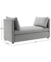 Abbyson Living Becca 28.5" Wood Upholstered Daybed