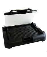 Megachef Reversible Indoor Grill and Griddle with Removable Glass Lid