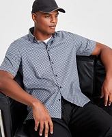 Alfani Men's Geo-Print Short-Sleeve Shirt, Created for Macy's