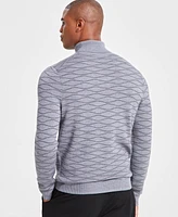 Alfani Men's Wool-Blend Textured Turtleneck Sweater, Created for Macy's