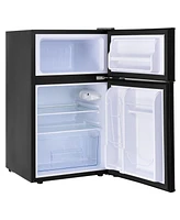 Sugift 3.2 cu ft Compact Stainless Steel Refrigerator