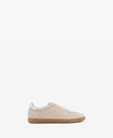 Mango Women's Canvas Leather Sneakers