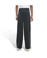adidas Big Girls Elastic Waistband Wide Leg Tricot Pant