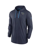 Nike Men's Navy Tennessee Titans Sideline Pop Performance Pullover Long Sleeve Hoodie T-Shirt