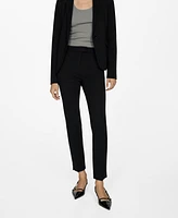 Mango Women's Pleated Suit Pants