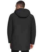 Calvin Klein Men's Flextech Stretch Water-Resistant Hooded Stadium Jacket