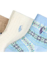 Polo Ralph Lauren Baby Fair Isle Novelty Sock, 3-Pack