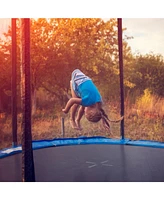 Inolait 16 Feet Outdoor Trampoline Bounce Combo with Safety Closure Net Ladder