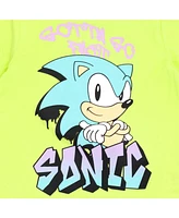 Sega Little Boys Sonic the Hedgehog T-Shirt and Shorts Outfit Set to