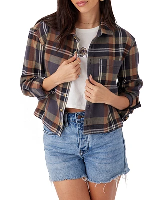 O'Neill Women's Roy Cropped Flannel Shirt