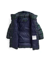 Polo Ralph Lauren Toddler and Little Girls Plaid Down Hooded Long Jacket