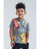 Disney Toddler Boys Lion Guard Lion King Simba Timon Pumbaa Rafiki 3 Pack T-Shirts to