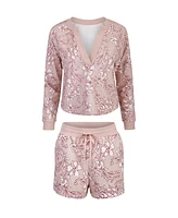 Adore Me Plus Lesley Sweatshirt & Shorts Set