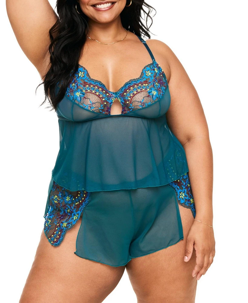 Adore Me Plus Blake Camisole & Shorts Set Lingerie