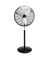 Vie Air 30 Inch Industrial Heavy Duty Pedestal Oscillating Metal Stand Fan