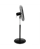 Vie Air 30 Inch Industrial Heavy Duty Pedestal Oscillating Metal Stand Fan