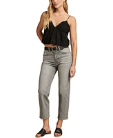 Lucky Brand Women's 90S High Rise Cotton Loose Crop Jeans