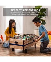 Best Choice Products 4-in-1 Multi Game Table, Childrens Arcade Set w/ Pool Billiards, Air Hockey, Foosball