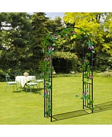 Skonyon 7.2 Feet Garden Decoration Climbing Plants Arch