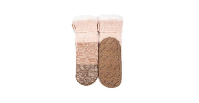 Muk Luks Women's Short Cable Slipper Sock