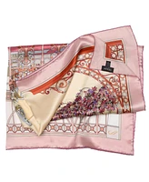 Elizabetta Garden of Dreams - Hand Rolled Silk Foulard for Women