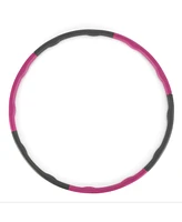 HolaHatha 900G 6 Piece Weighted Fitness Hula Hoop for Home Workouts and Toning