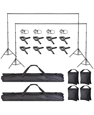 Yescom 8.5x10Ft Photography Background Backdrop Support Stand Kit Video Shooting 2 Pack