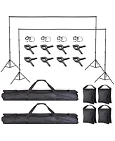 Yescom 8.5x10Ft Photography Background Backdrop Support Stand Kit Video Shooting 2 Pack