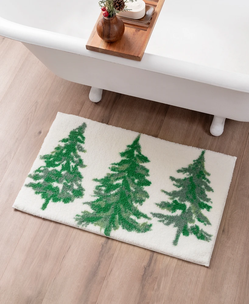 Martha Stewart Collection Tree Bath Rug, 20" x 32", Exclusively at Macy's