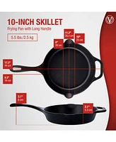 Victoria Cast Iron 10" Seasoned Skillet