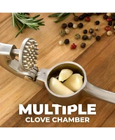 Zulay Kitchen Premium Garlic Press - Durable Masher with Soft, Easy to Squeeze Handle