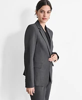 Dkny Women's Notch-Lapel Button-Front Long-Sleeve Jacket