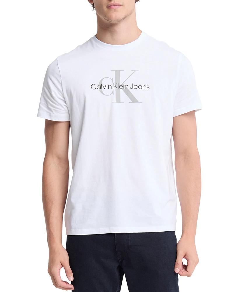 Clavin Klein Men's Classic-Fit Monogram Logo Graphic T-Shirt