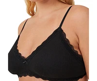 Cotton On Women's Lace Triangle Padded Bralette