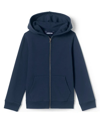 Lands' End Girls School Uniform Zip Front Sweatshirt