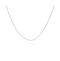 Bling Jewelry Basic Simple Ultra Thin 1MM Nickel-Free Gold Plated .925 Sterling Silver Box Chain Necklace For Women Made in Italy 14 16 18 20 Inch