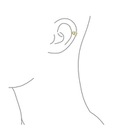 Bling Jewelry Minimalist Geometric 4 Split Band Cartilage Ear Cuffs Clip Wrap Helix Earrings 14K Gold Plated Sterling Silver