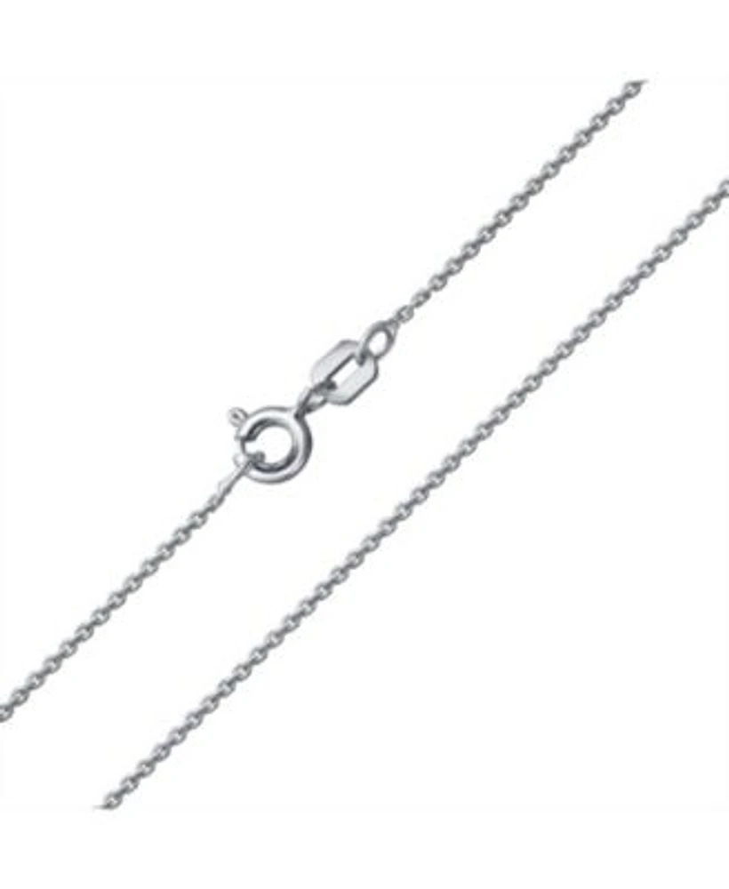 Bling Jewelry Simple Thin 2mm 14k Yellow Gold Plated .925 Sterling Silver Rolo Cable Chain Necklace Women