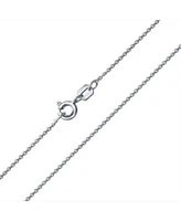 Bling Jewelry Simple Thin 2mm 14k Yellow Gold Plated .925 Sterling Silver Rolo Cable Chain Necklace Women