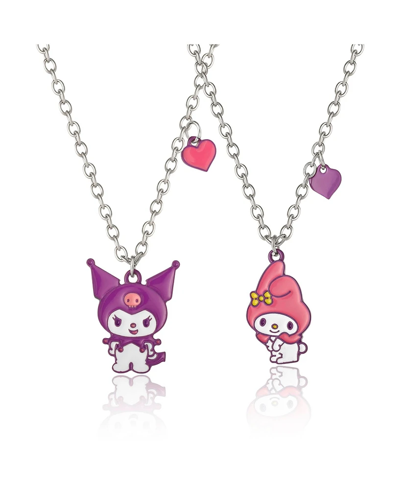 Hello Kitty Sanrio Kuromi and My Melody Necklace Set